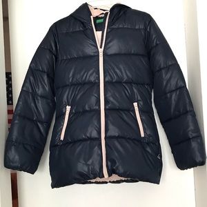 Long padded jacket . 100% polyester fabric
